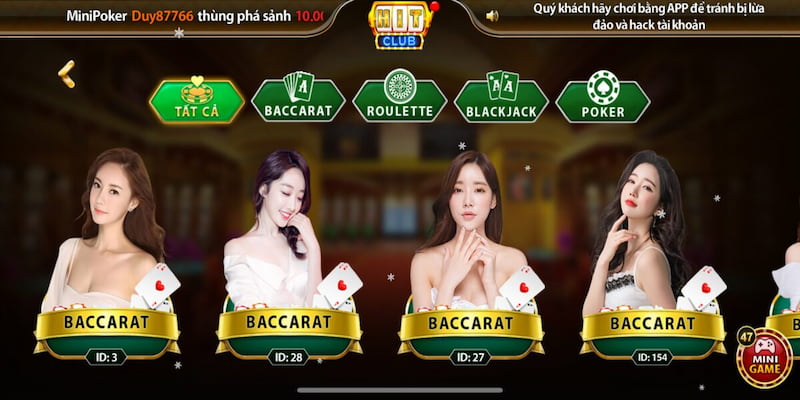 Live casino Hitclub Giới thiệu tổng quan về Live casino Hitclub
